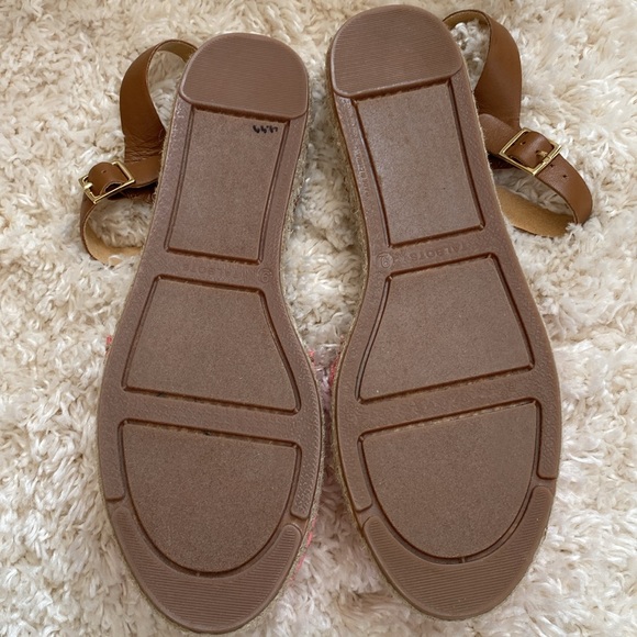 Talbots IZZY CORDED ESPADRILLE FLATS Color is Sunset Rose Size 9 - Picture 7 of 9